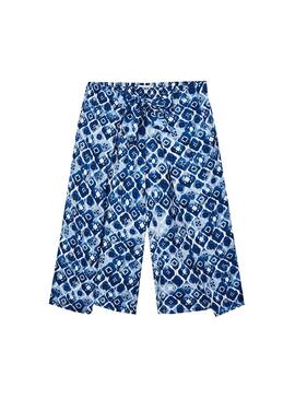 Pantalon Mayoral Culotte imprimée Bleu pour Fille