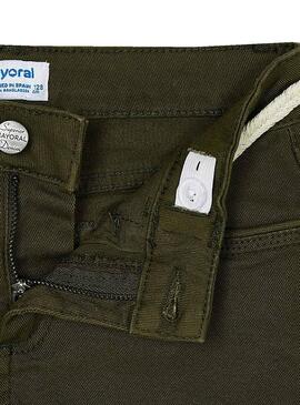 Short Mayoral Sergé Basic Vert pour Fille