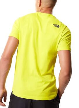 T-Shirt The North Face Tee Fine Jaune Homme