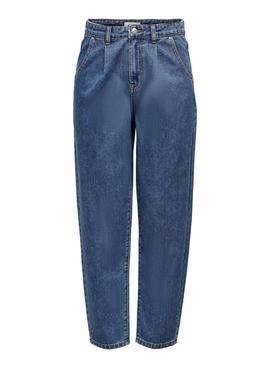 Jeans Only Liva Slouchy Bleu pour Femme