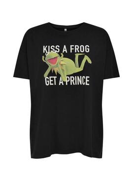 T-Shirt Only Muppets Life Noire pour Femme
