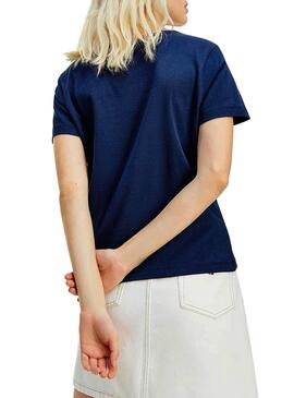 T-Shirt Tommy Jeans Timeless Bleu Bleu marine Femme