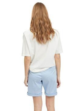 T-Shirt Vila Vishoulde Blanc pour Femme