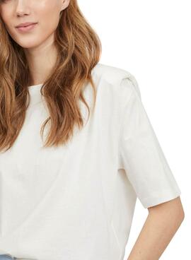 T-Shirt Vila Vishoulde Blanc pour Femme