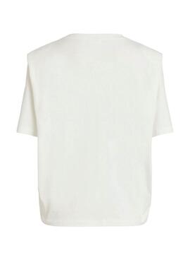 T-Shirt Vila Vishoulde Blanc pour Femme
