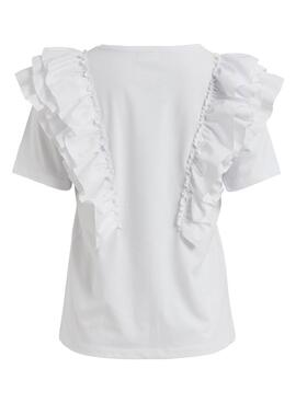T-Shirt Vila Viemilia Blanc pour Femme