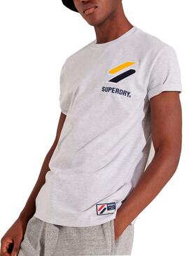 T-Shirt Superdry Sport style Blanc pour Homme