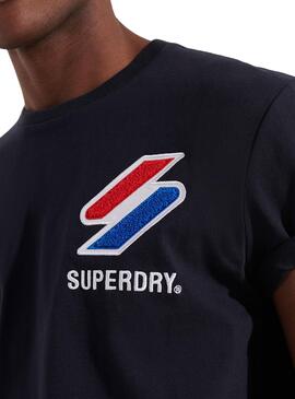 Chemise Superdry Sport style Bleu marine pour Homme