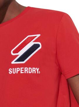 T-Shirt Superdry Sportstyle Rouge pour Homme