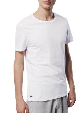 T-Shirts Lacoste 3 Pack Blanc pour Homme