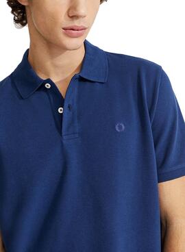 Polo Ecoalf Watford Act Now Bleu marine Homme