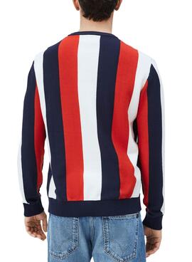 Pull Pepe Jeans Michael Rouge pour Homme