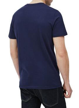 T-Shirt Pepe Jeans Davy Bleu marine pour Homme