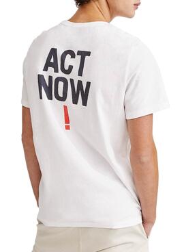T-Shirt Ecoalf Mahe Blanc pour Homme