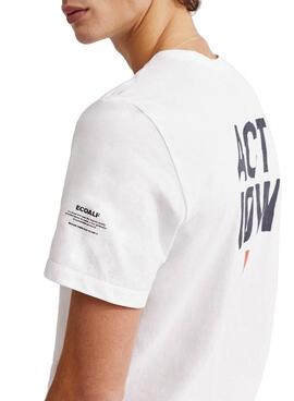 T-Shirt Ecoalf Mahe Blanc pour Homme
