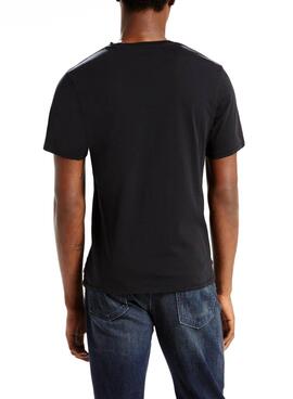 T-Shirt Levis Graphic Setin Neck Noir Homme