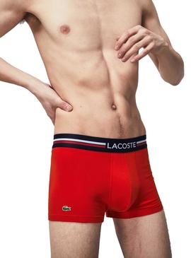 Slip Lacoste Boxer Tricolore pour Homme