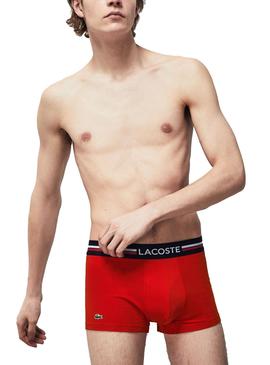 Slip Lacoste Boxer Tricolore pour Homme