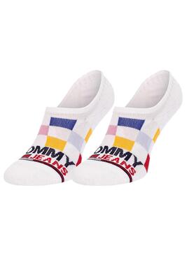 Chaussettes Tommy Jeans Show High Blanc