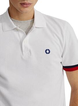 Polo Logo Ecoalf Bromley Blanc pour Homme