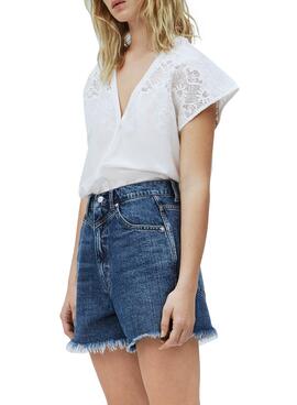 Chemise Pepe Jeans Nicola Blanc pour Femme