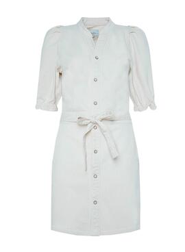 Robe Pepe Jeans Dory Blanc pour Femme