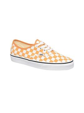 Baskets Vans Authentic Checkerboard Jaune