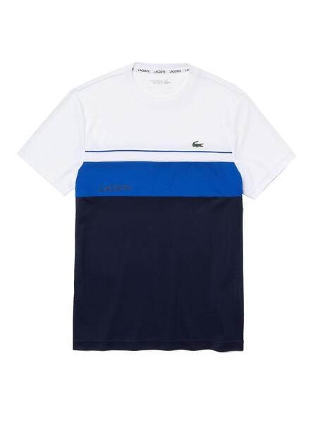 T shirt lacoste bleu shop