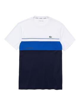 T-Shirt Lacoste Sport Respirant Bleu marine Homme