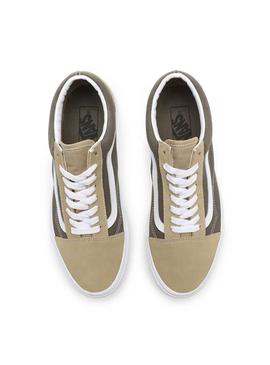 Baskets Vans Old Skool Beige pour Homme