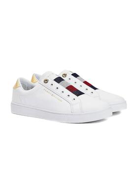 Baskets Tommy Hilfiger Elastic Slip Blanc