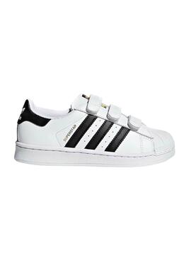 Baskets Adidas Superstar Blanc Garçon et Fille