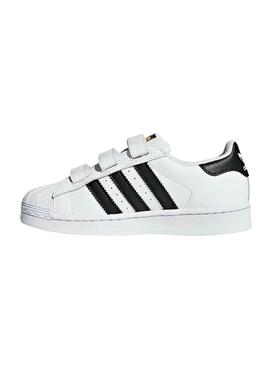 Baskets Adidas Superstar Blanc Garçon et Fille