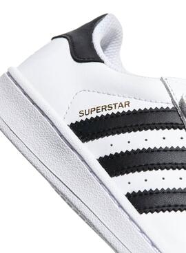 Baskets Adidas Superstar Blanc Garçon et Fille