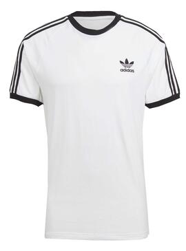 T-Shirt Adidas 3 Stripes Blanc pour Homme