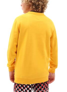 Sweat Vans OTW Crew Jaune pour Garçon