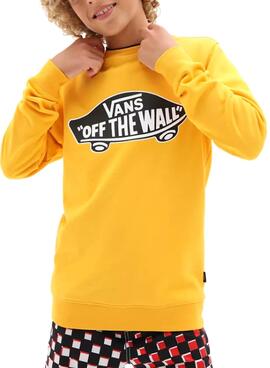 Sweat Vans OTW Crew Jaune pour Garçon