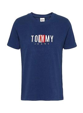 T-Shirt Tommy Jeans Timeless Bleu marine Femme