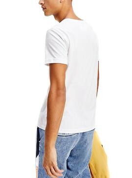 Pack 2 T-Shirts Tommy Jeans Blanc pour Homme