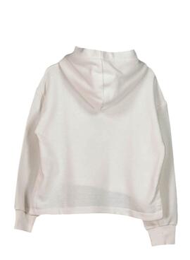 Sweat Pepe Jeans Stella Off Blanc pour Fille