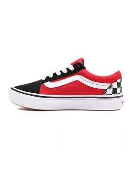 Baskets Vans Comfycush Old Skool Rouge Garçon Fille