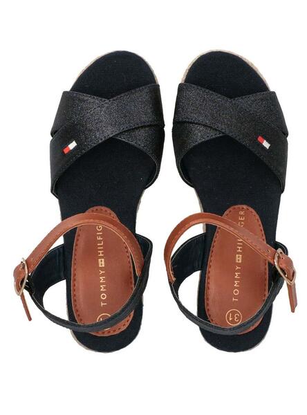 sandale tommy hilfiger bleu marine