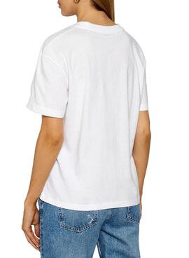 T-Shirt Pepe Jeans Eva Blanc pour Femme