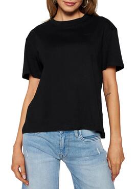 T-Shirt Pepe Jeans Eva Noire pour Femme
