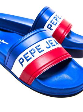 Flip flops Pepe Jeans Curseur Timy Bleu pour Homme