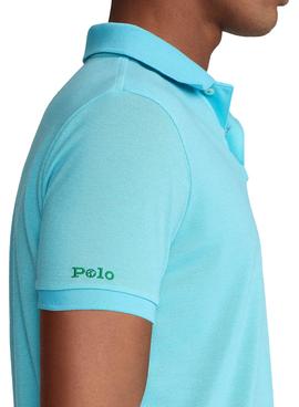 Polo Polo Ralph Lauren Short Tricot Bleu pour Homme