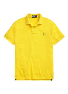 Polo Polo Ralph Lauren Short Tricot Jaune Homme
