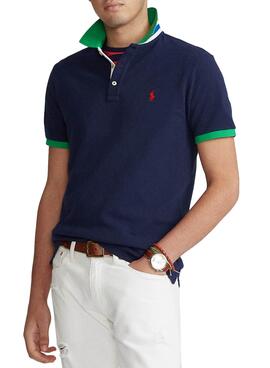 Polo Polo Ralph Lauren Short Tricot Bleu marine Homme