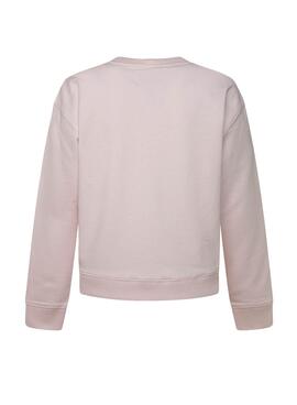 Sweat Pepe Jeans Rose Rose pour Fille