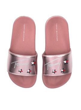 Flip flops Tommy Hilfiger Stars Print Rose Fille